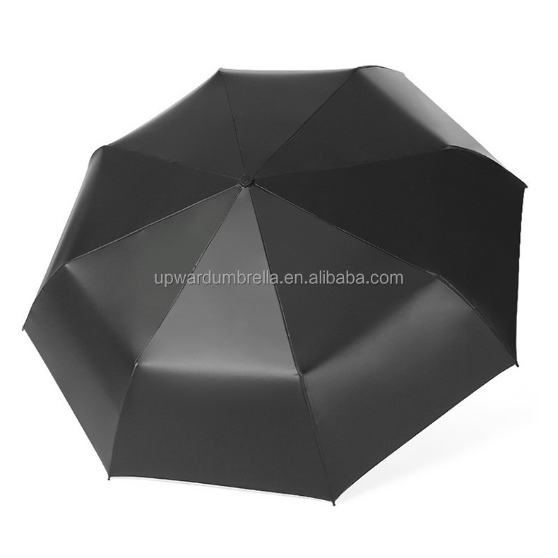 Auto umbrella with painted custom automatic umbrella 3 folding designed umbrella