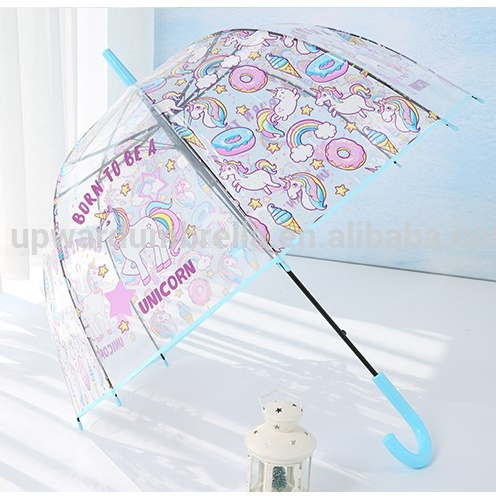 Unicorn children umbrella unicorn dauhnuts umbrella transparent