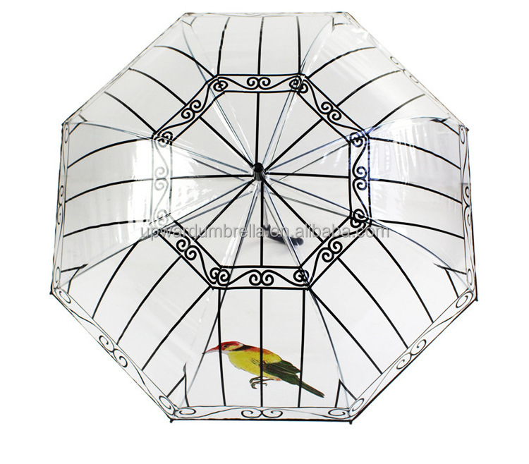 Large transparent clear dome see through umbrella