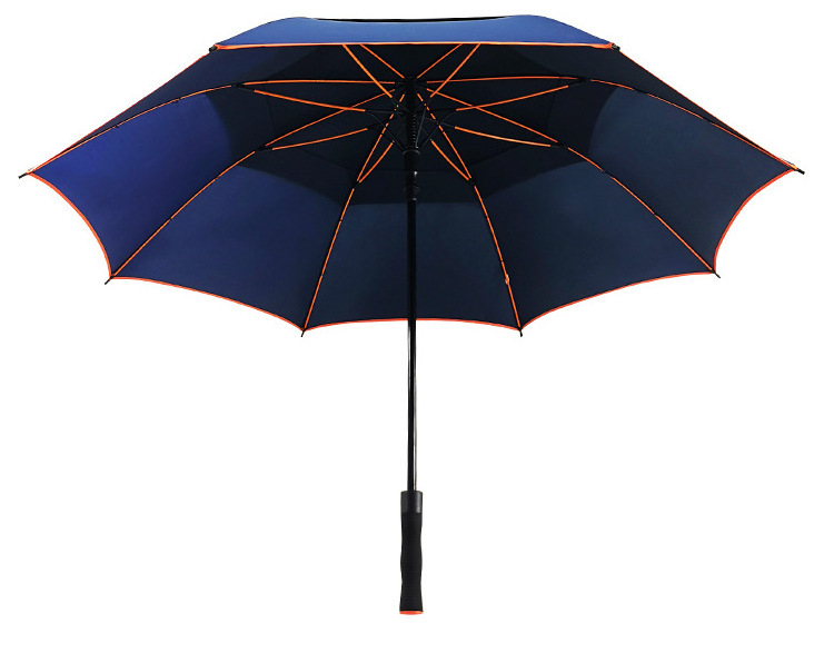 Luxury custom hotel umbrella manufacturer customized umbrella navy blue golf umbrella