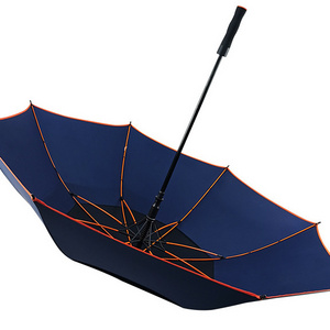 Luxury custom hotel umbrella manufacturer customized umbrella navy blue golf umbrella