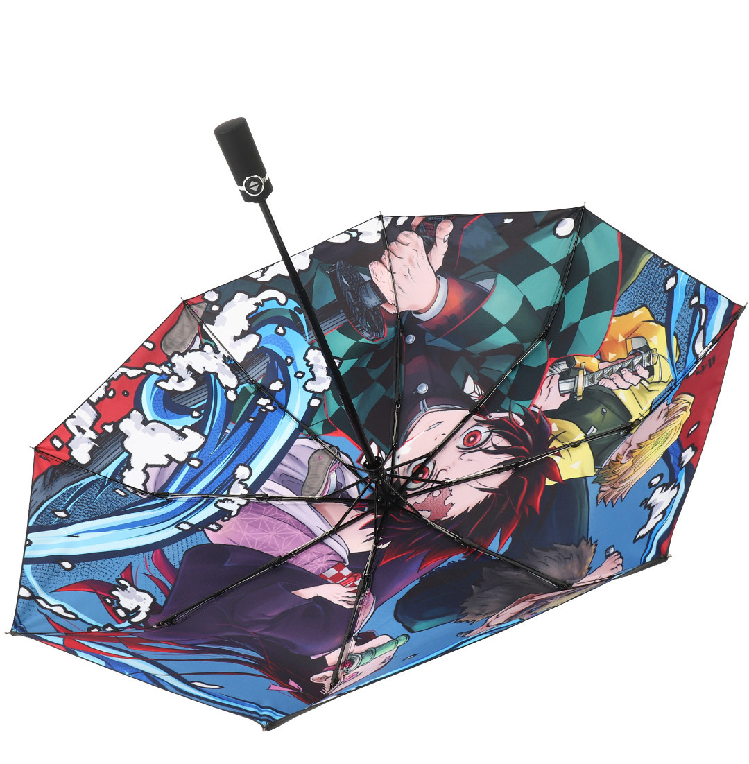 Christmas gift umbrella custom printing anime umbrella 3 folding umbrella