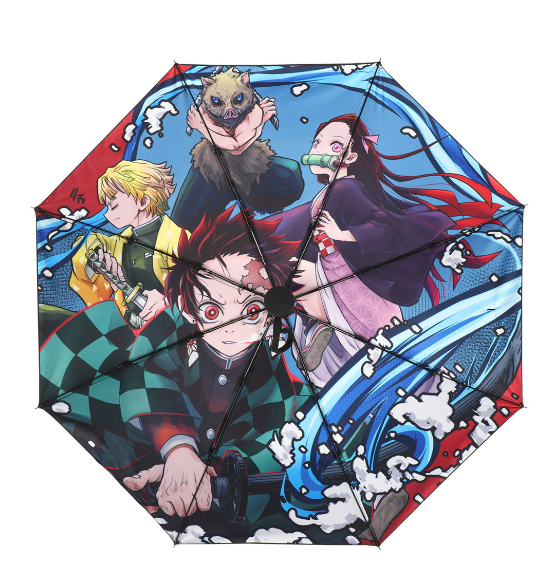 Christmas gift umbrella custom printing anime umbrella 3 folding umbrella