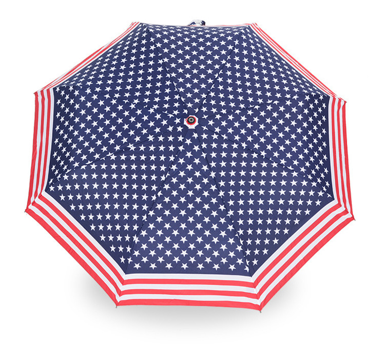 American flag umbrella customized logo picture umbrella automatic 3 fold umbrella windproof