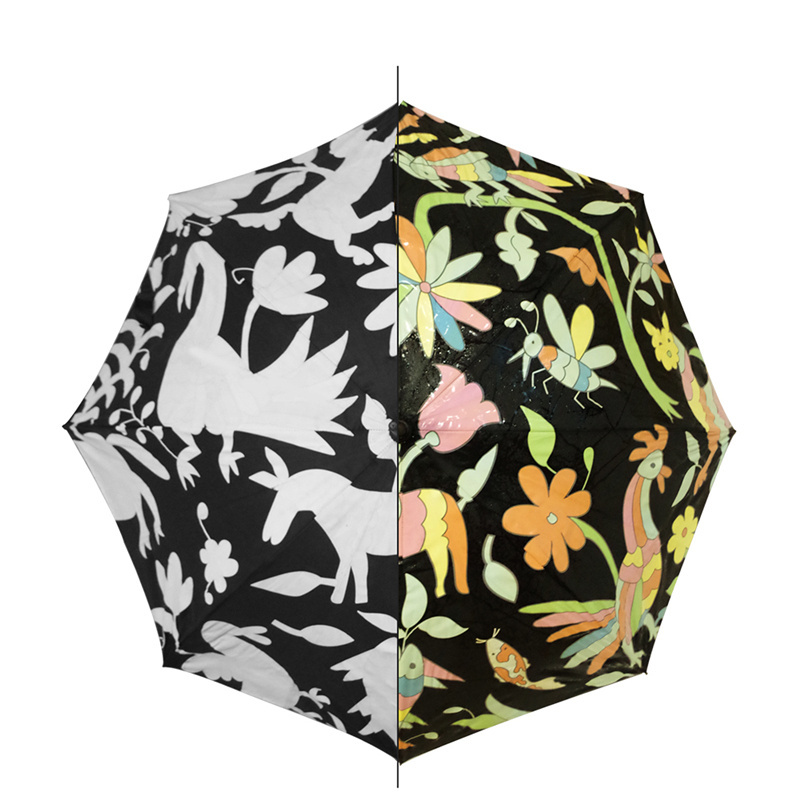 Changing color umbrella flower custom made golf umbrella magic umbrella