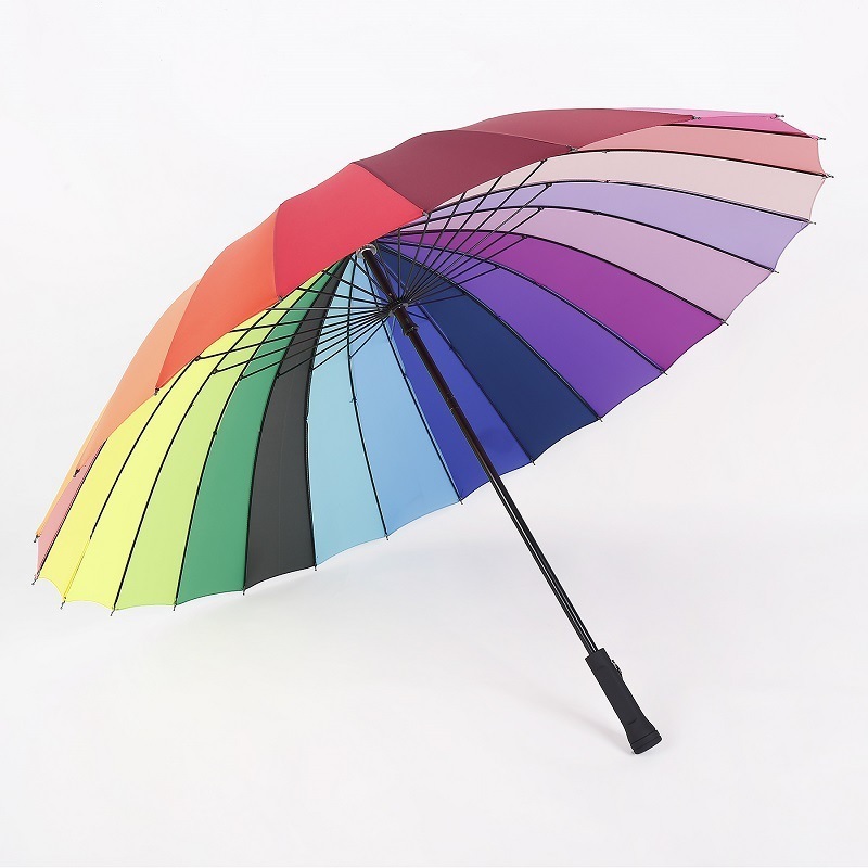 Japanese umbrella traditional windproof umbrella 24 panels rainbow color umbrella