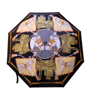 H ermes 3 folding umbrella uv 50 customize sun umbrellas luxury brand umbrella