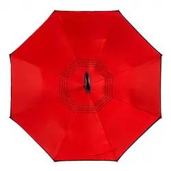 innovative design custom logo umbrella wind proof for the rain waterproof  inside out reversed umbrella