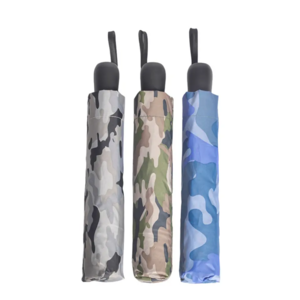 High quality camouflage Fully Automatic Three Folding Umbrella