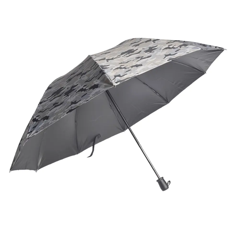 High quality camouflage Fully Automatic Three Folding Umbrella