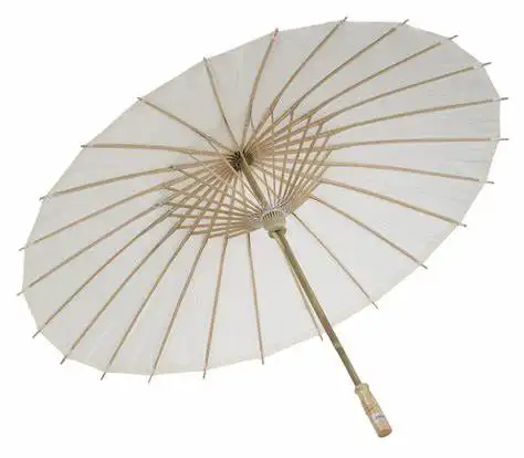 Customized printing paper umbrella party White paper parasol umbrella