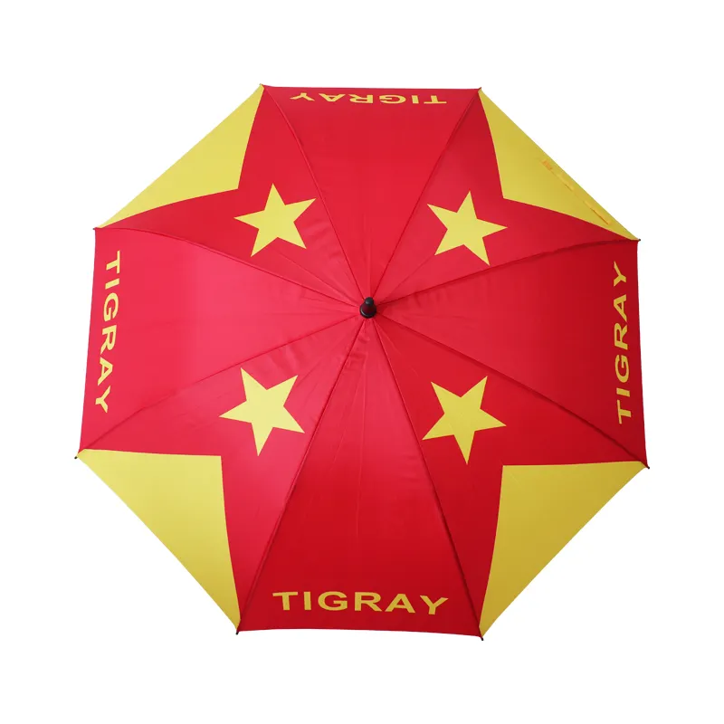 Custom Design National Flag Big golf umbrella Event Printing Hot Selling Ethiopian Flag Umbrella