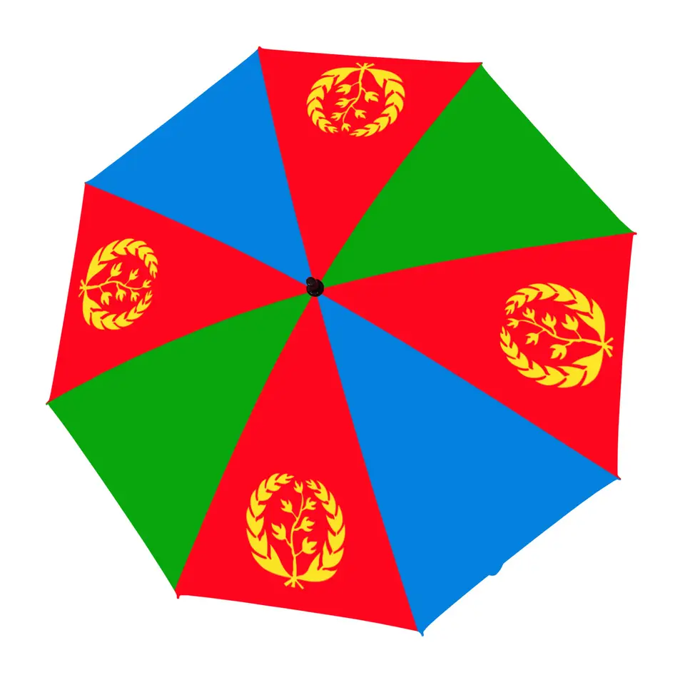 Custom Design National Flag Big golf umbrella Event Printing Hot Selling Ethiopian Flag Umbrella