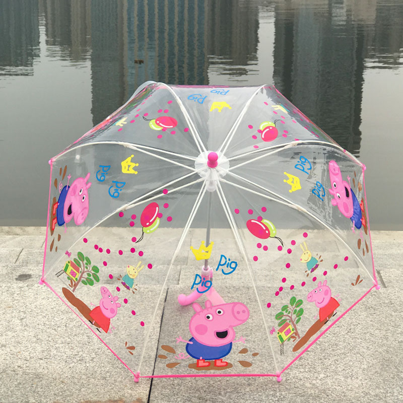 Kid transparent umbrella kid bubble umbrella extended dome transparent kids umbrella