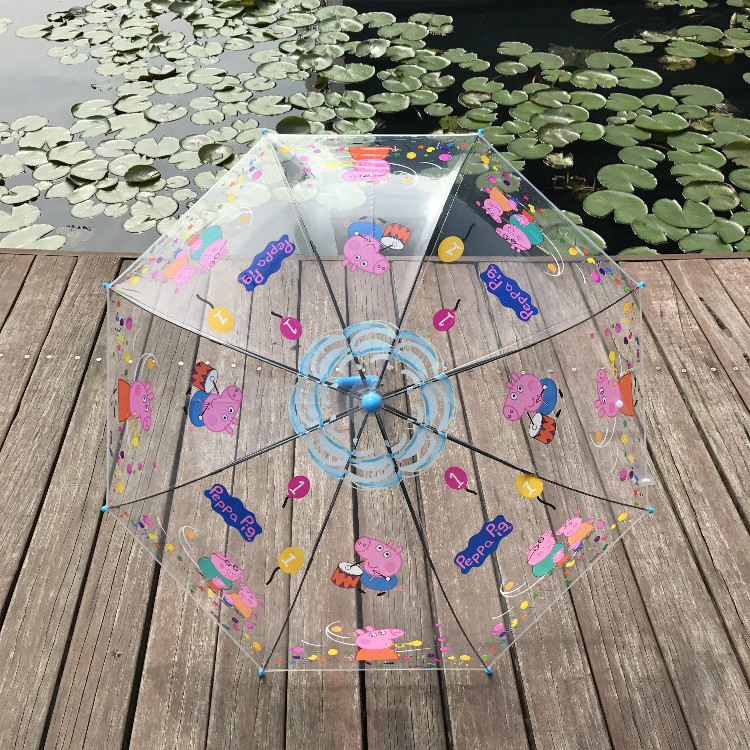 Kid transparent umbrella kid bubble umbrella extended dome transparent kids umbrella