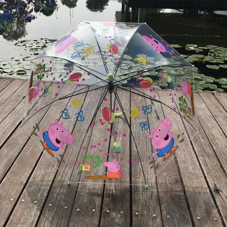 Kid transparent umbrella kid bubble umbrella extended dome transparent kids umbrella