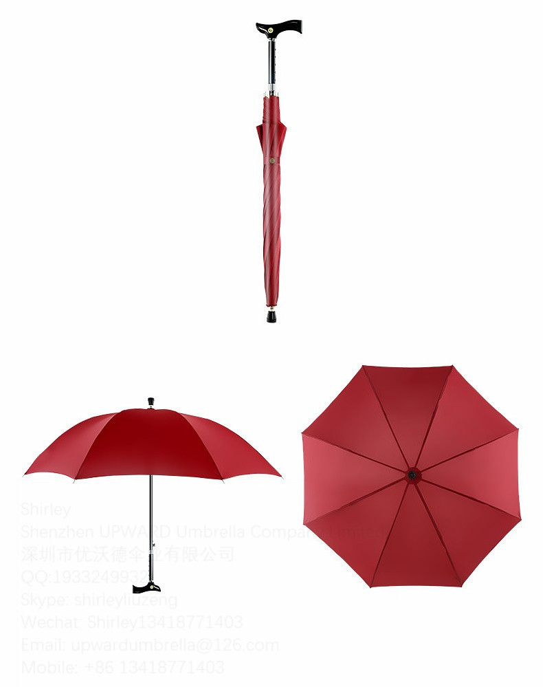 walking stick umbrella cane with umbrella  rain walker umbrella