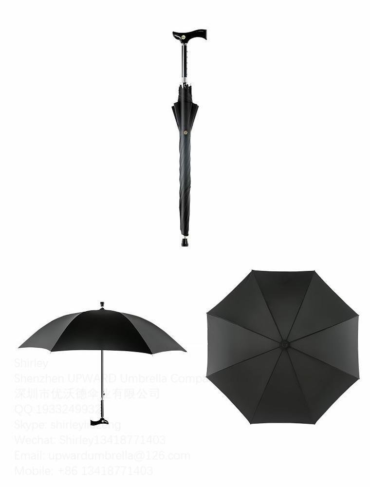 walking stick umbrella cane with umbrella  rain walker umbrella