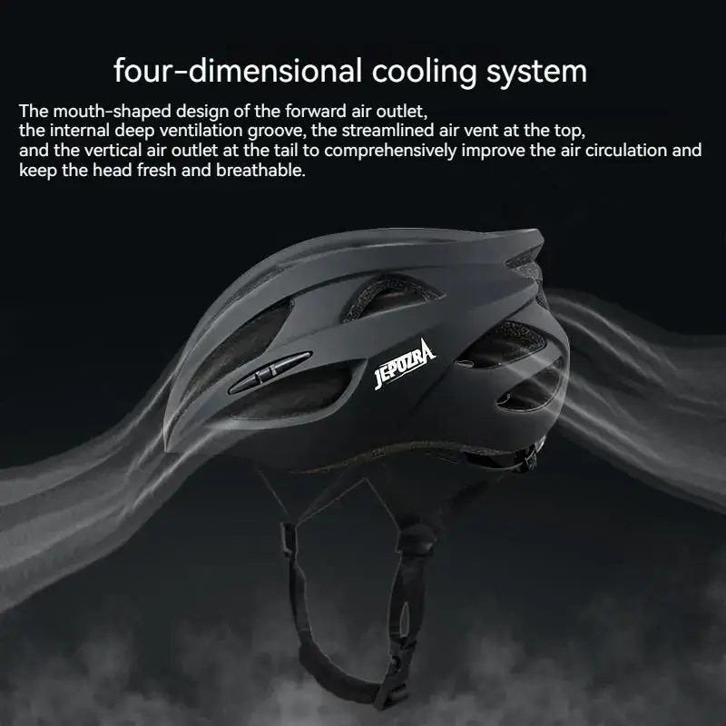 JEPOZRA Men Women Cycling Helmet With Taillight Bicycle Helmet MTB Road Bike E-Bike Motorcycle Helmet