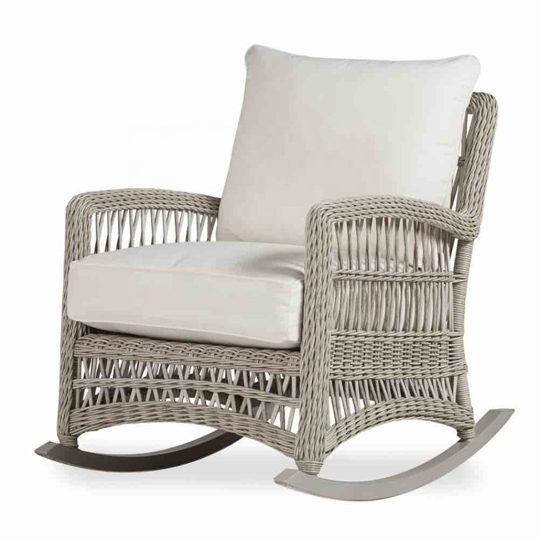 Indonesia natural home furniture and decoration Lunn's Wicker Rocking Chair with cushion handmade of rattan