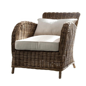 High Quality Kelly Coastal Rattan Accent Chair for indoor and outdoor home furniture from Cirebon West Java indonesia