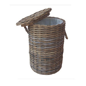 High quality Folding cheap wicker laundry basket with lining With simple elegant modern design from Cirebon West Java Indonesia