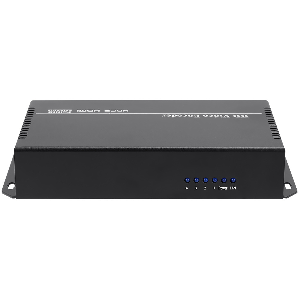 4 channels H.265 H.264 rtmp Srt stream Video encoder hdcp hd hdmi to ip live streaming encoder