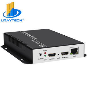 URay MPEG4 HDMI Video Audio IP Encoder IPTV H.264 RTSP RTMP Live Encoder For IPTV Live Broadcast Wowza Youtube Facebook