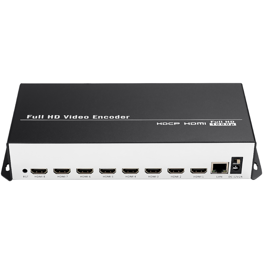 URay 8 in 1 H.265 H.264 HDMI To IP Video Encoder 8 Channels Live Streaming Encoder HD Encoders H265