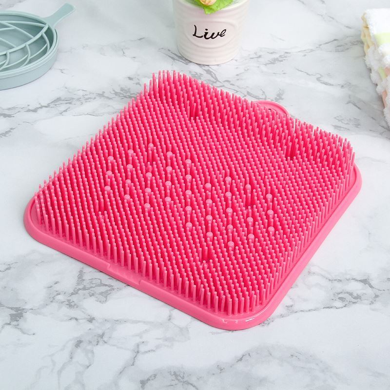 Foot Massage Shower Foot pad Silicone Bath Massage scrub Cushion Brush for Wash Feet Clean Dead Skin Bathroom