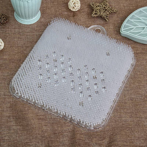 Foot Massage Shower Foot pad Silicone Bath Massage scrub Cushion Brush for Wash Feet Clean Dead Skin Bathroom