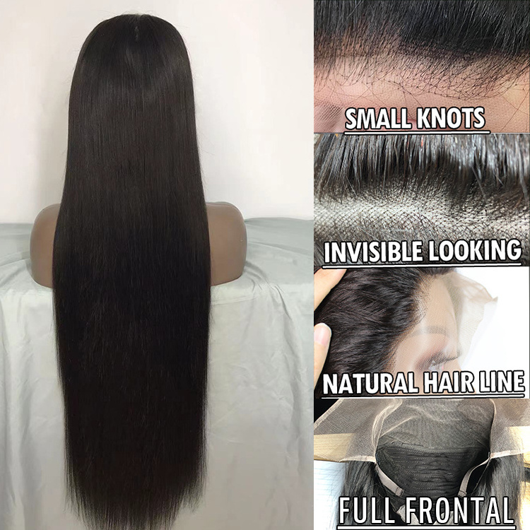 Wholesale 11a bone straight human hair Vietnamese Virgin human hair 13x4 HD Lace Frontal Bone straight wig