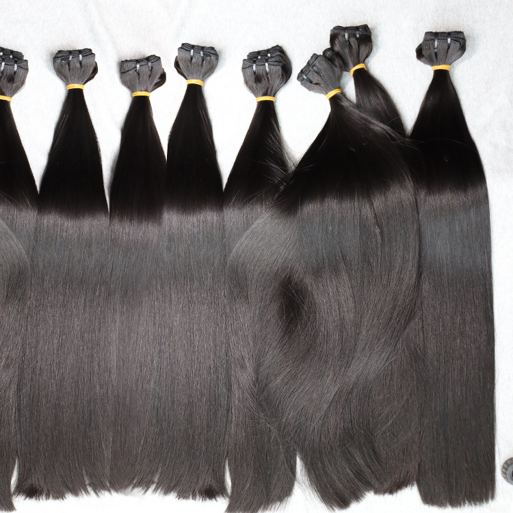 Wholesale Raw Vietnamese Cuticle Aligned Unprocessed one donor Human Hair Double Drawn Raw Vietnamese Human Hair Bundles Vendor