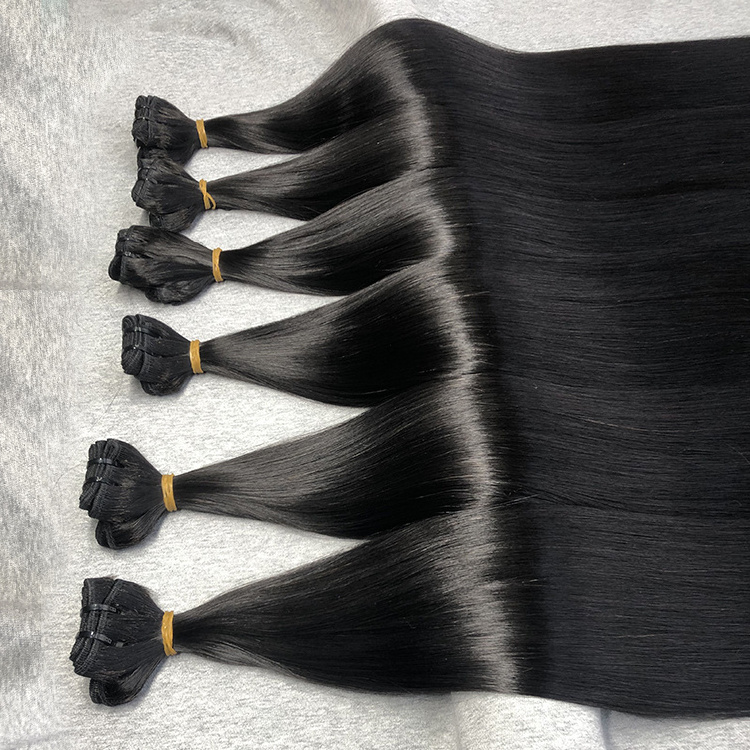 Wholesale Raw Vietnamese Cuticle Aligned Unprocessed one donor Human Hair Double Drawn Raw Vietnamese Human Hair Bundles Vendor