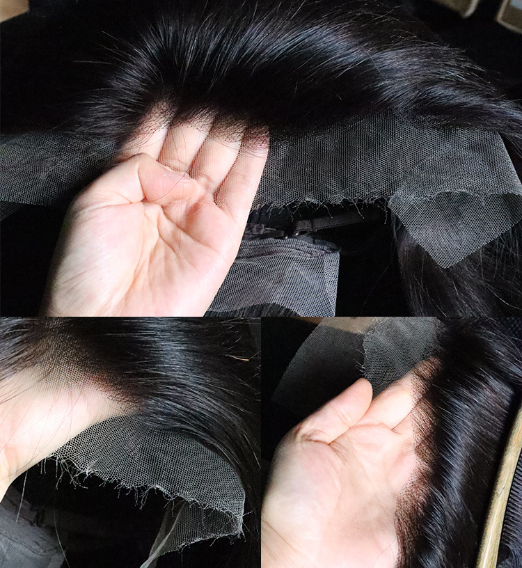 11A Virgin cambodian hd frontal wig Human Hair Wholesale Bone Straight Lace Frontal Wigs Virgin Human Hair Full Lace Frontal Wig