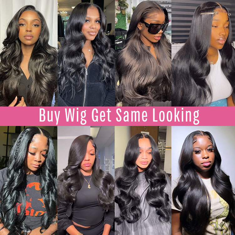 Drop Shipping Raw Virgin human hair body wave 40 inch wig Brazilian Hair Hd Lace Frontal Wigs For Black Women