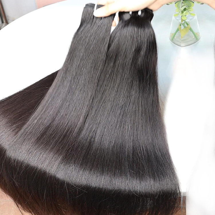 Private Label vietnamese raw hair double drown natural color straight human hair bundles vendor