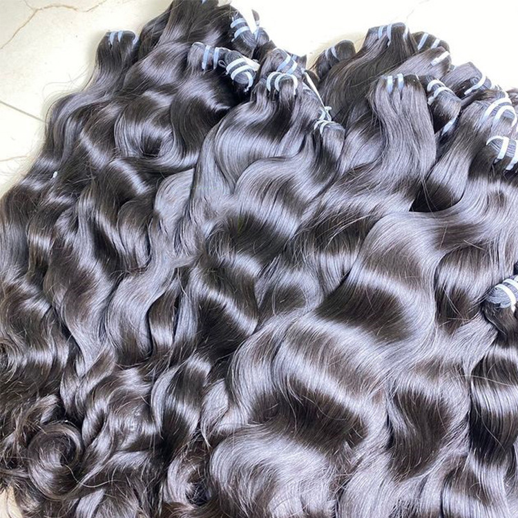 Raw Human Hair Bundles Vendor One Donor Cuticle aligned Human Hair Double Drawn body Wave Hair Bundles