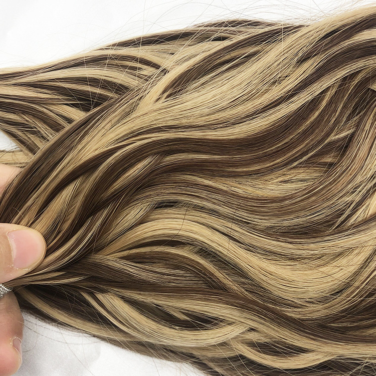 Russian Blonde Double Drawn Natural Wave Micro Nano Ring tip Human Hair Extensions