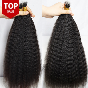 Unprocessed Raw K Tip Remy Hair Extensions Raw Burmese Natural Keratin Prebonded Full Cuticle K Tip Hair Extension