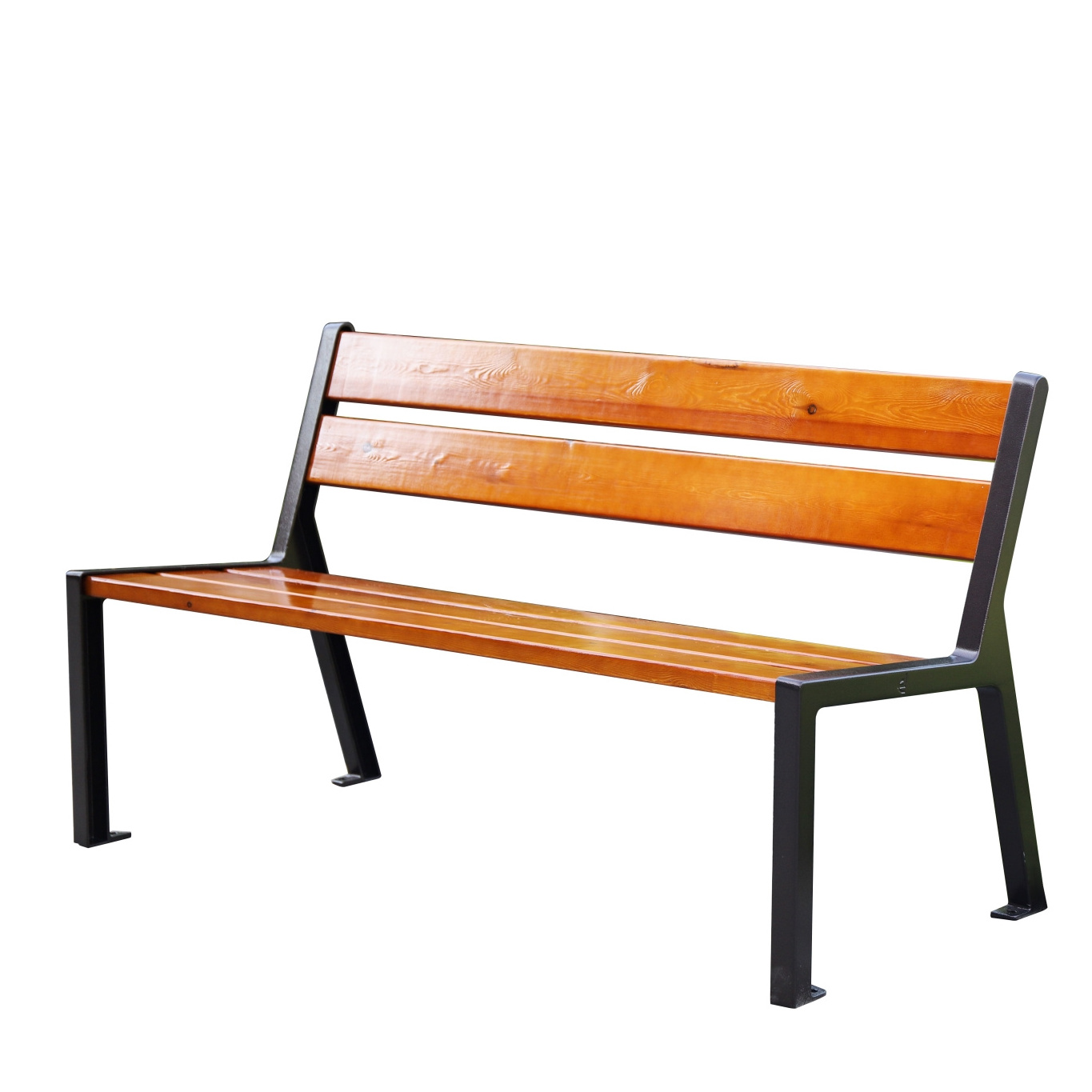 Disassembled outdoor modern furniture luxury patio street bench seating garden bench metal wooden seat