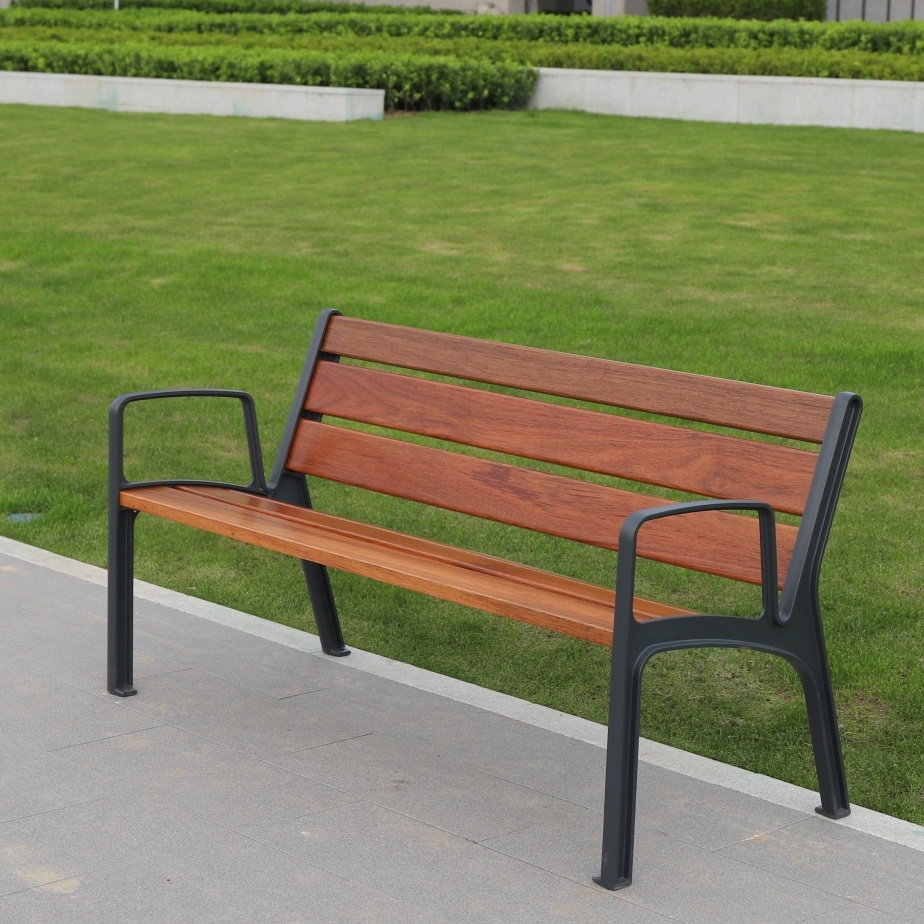 Aluminium knock down outside teak garden bench outdoor benches with backrest