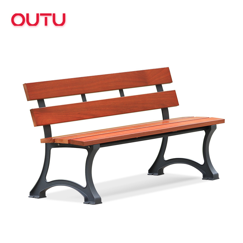 New Design! Retro Style Outdoor Garden Bench Made of Rain-proof and Sun-proof Solid Wood Leisure Outdoor Furniture