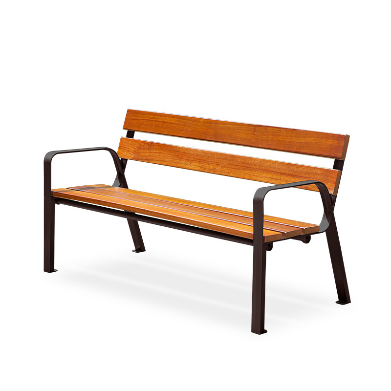 180cm long teak woodren garden waiting chair outdoor bench legs aluminum solid wood slats seat for park street public furniture