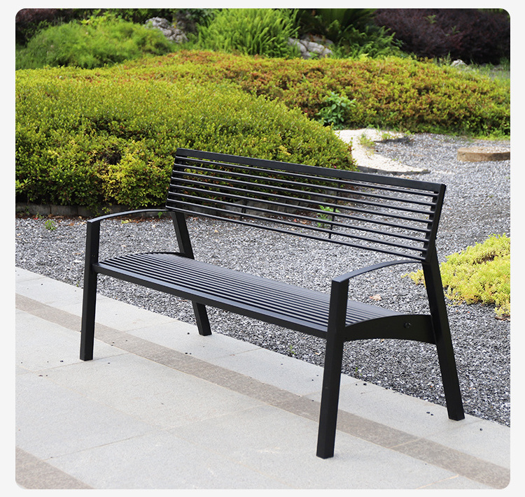 Cast iron 2 seat garden benches outdoor park bench for seating outside bench