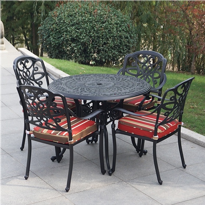 Die Cast Aluminum Outdoor Patio Furniture Chair Set Table And bench patio furniture