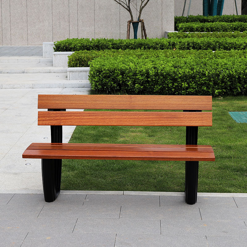 145cm length steel and wooden outside benches street bench outdoor for park garden leisure and public places