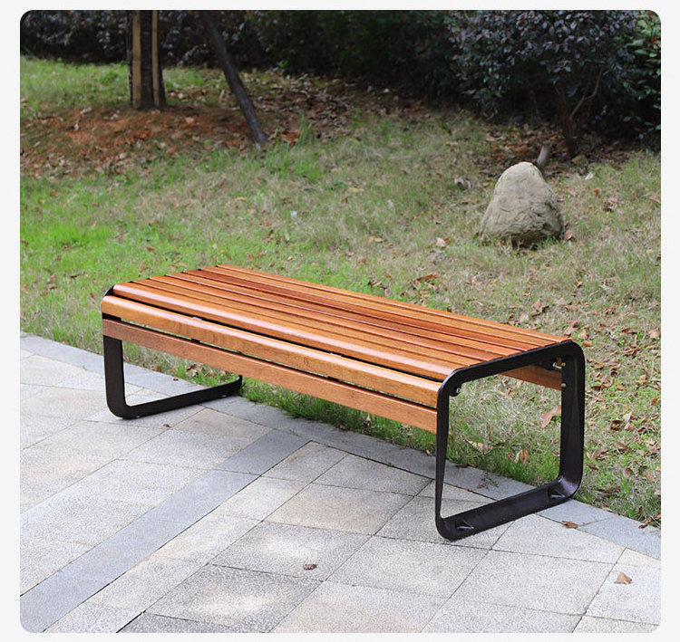 Durable Rain-proof Sun-Proof Aluminum Plastic Wood Patio Furniture Outdoor Park Bench Seat Street Bench