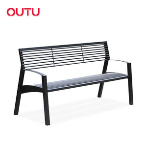 Cast iron 2 seat garden benches outdoor park bench for seating outside bench