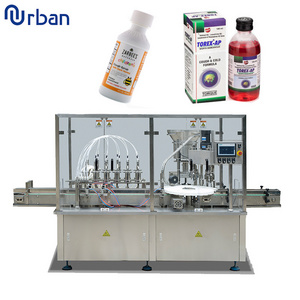 Syrup Filler 6 Nozzles Automatic 30ml 60ml 120ml Energy Drink Syrup Filling Machine